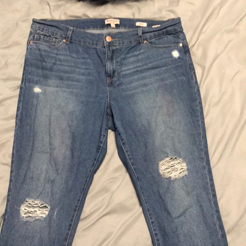 Juicy Couture distressed jeans